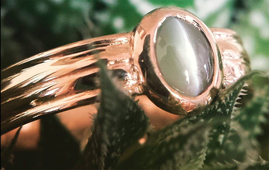 Boucles d'oreilles oeil de chat