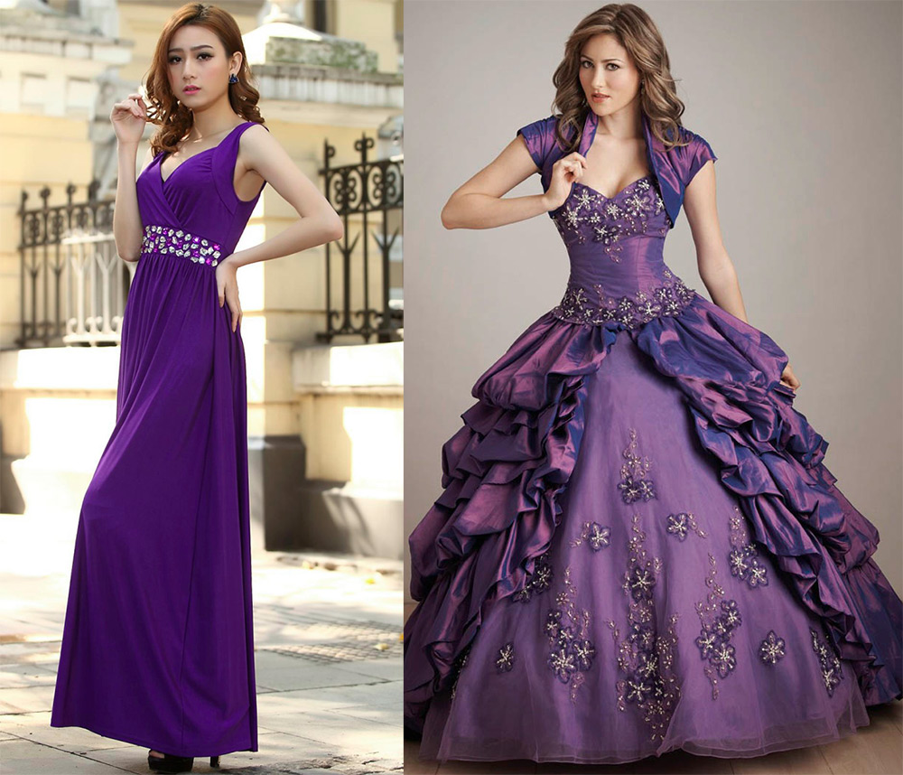 Robes violettes