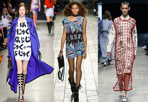 Le lettrage de vêtements est une tendance de la mode