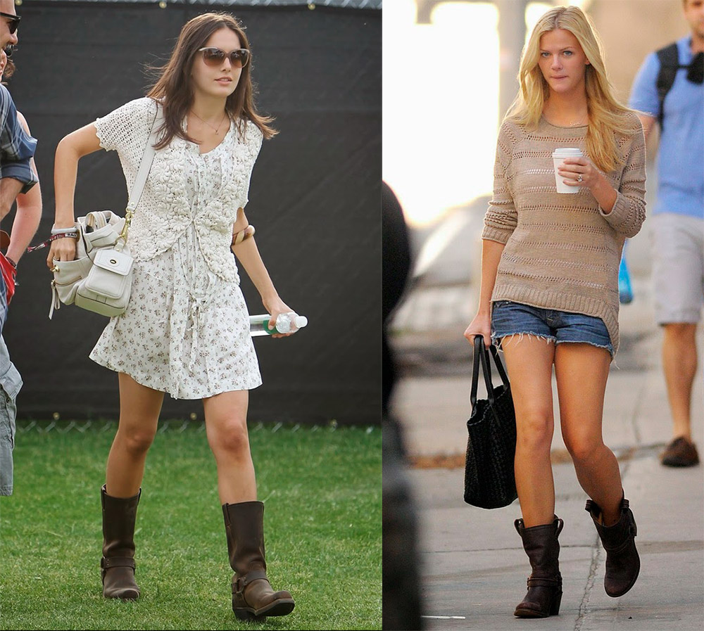 Filles en bottes rugueuses