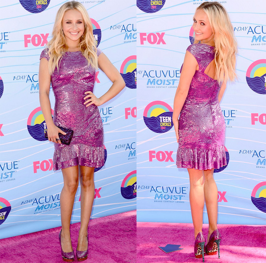 Robe courte violette