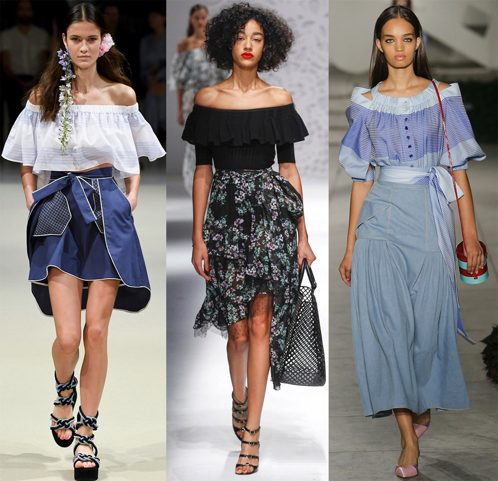 Chemisiers à épaules dénudées