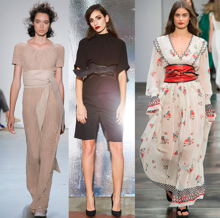 Ceintures obi larges