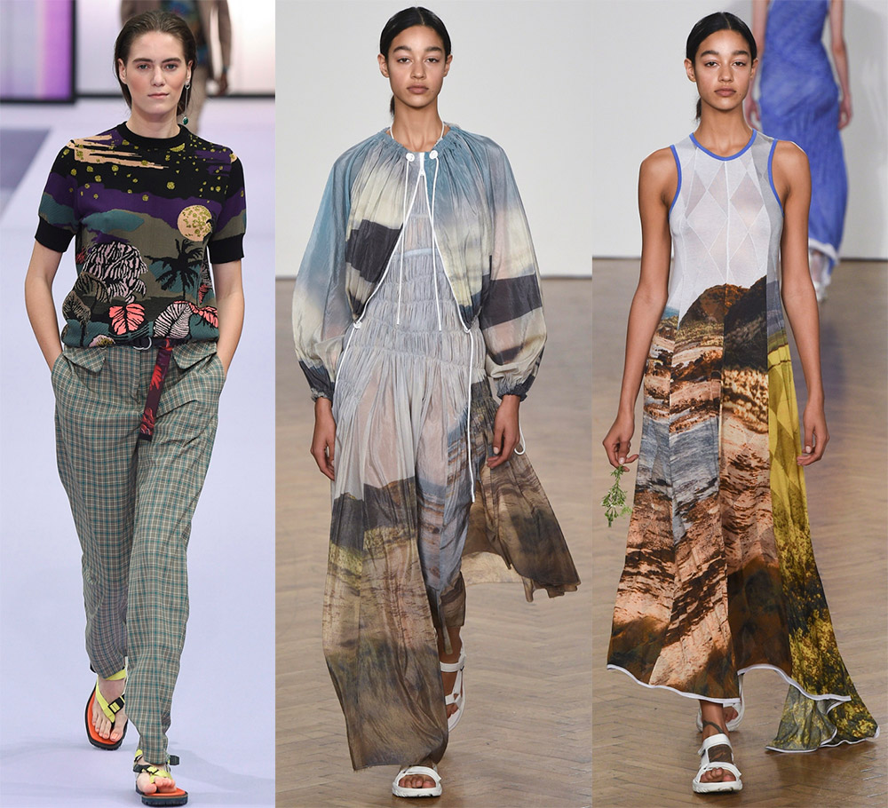 Imprimés paysage tendance