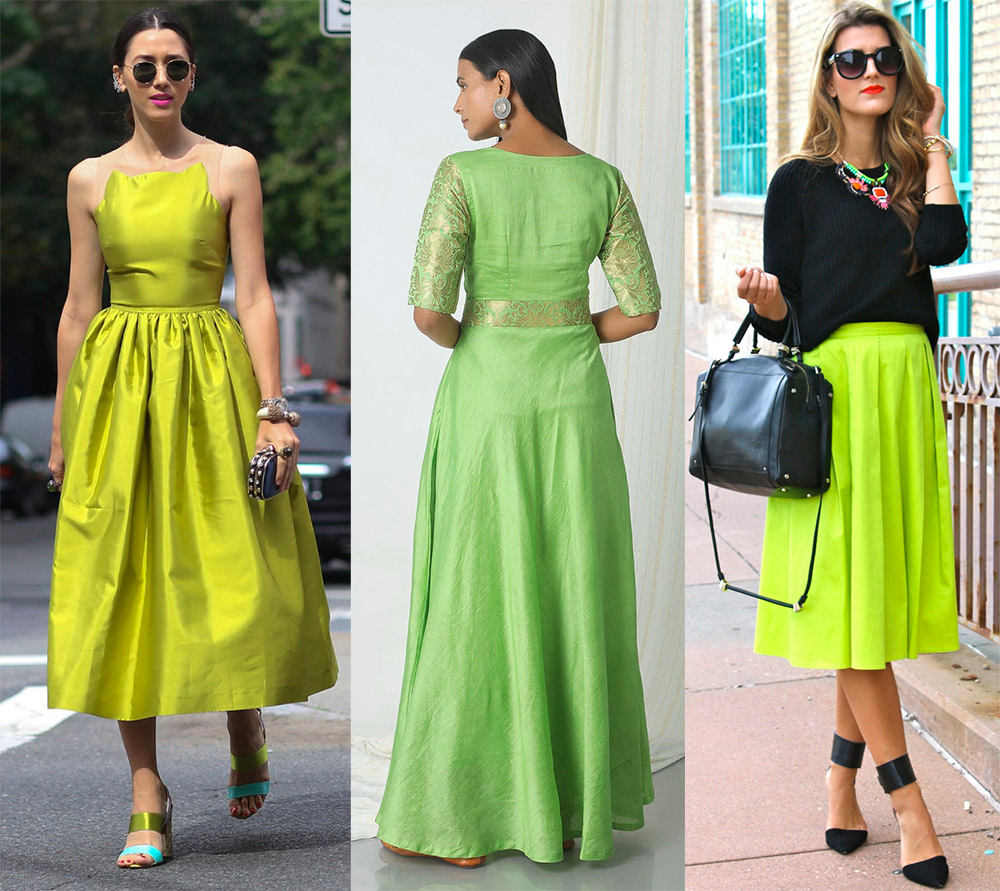 Couleur chartreuse - looks à la mode
