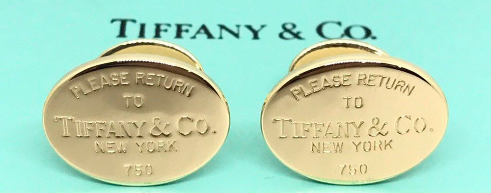 Boutons de manchette Tiffany pour hommes