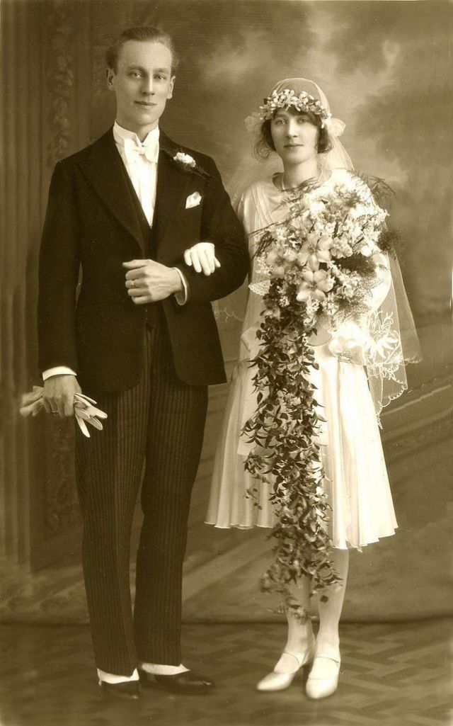 photo de mariage des années 1920
