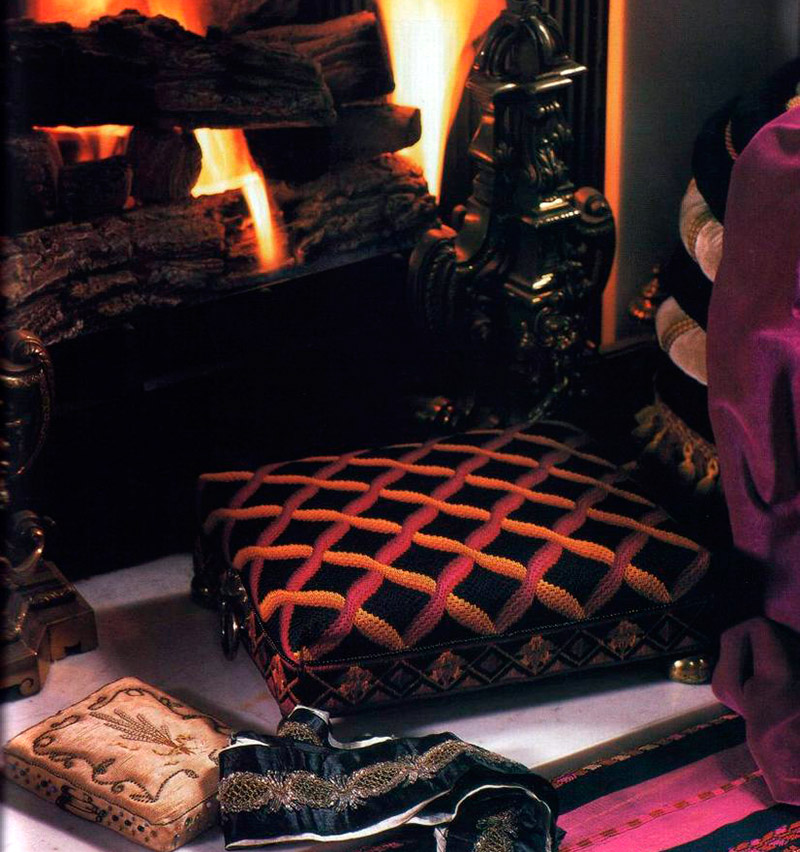 broderie bargello avec effet 3D