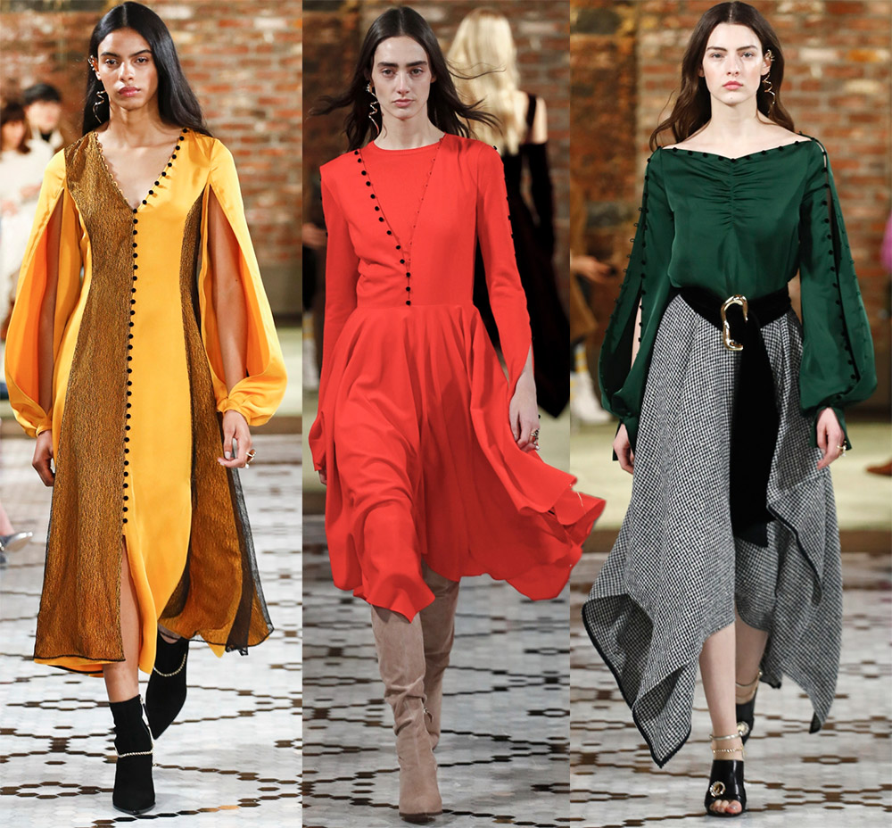 Boutons dans les looks à la mode automne-hiver 2025-2026