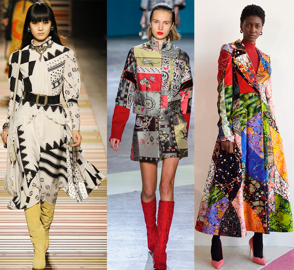 Patchwork dans les vêtements