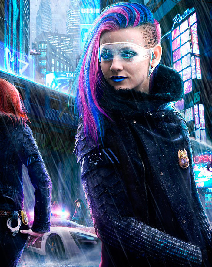 Style cyberpunk dans les vêtements