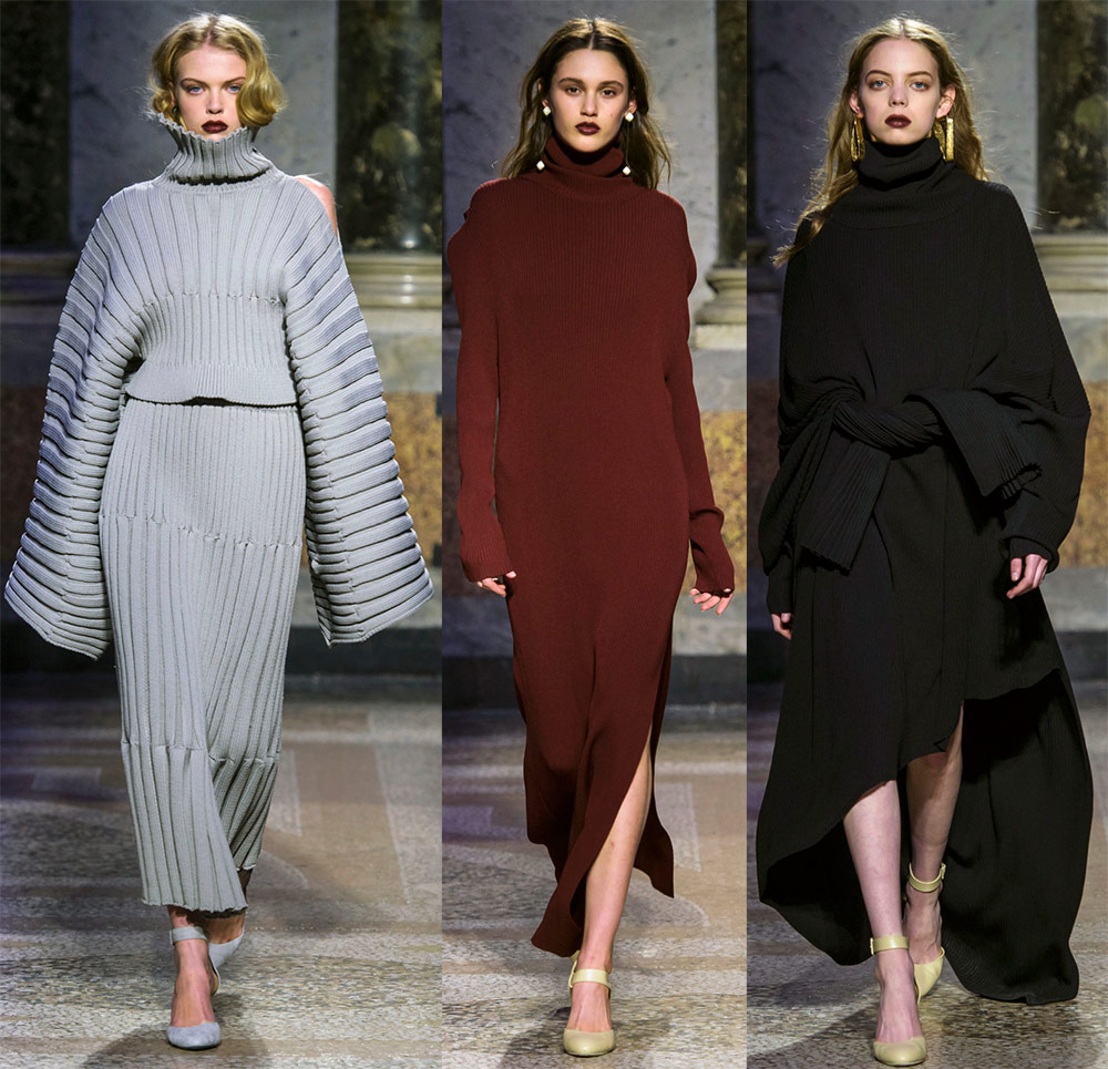 Robe pull en tricot confortable pour l'automne et l'hiver