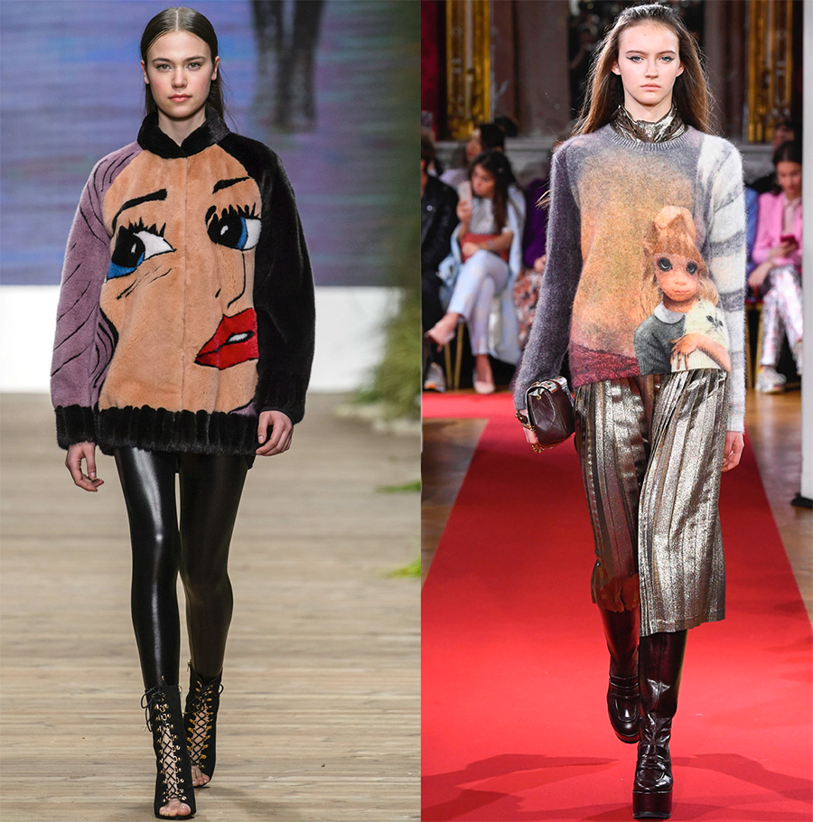 Vêtements avec des personnages de dessins animés