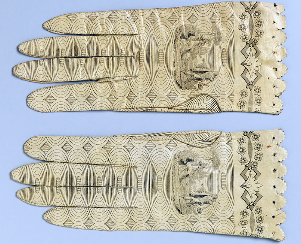 Gants avec imprimés de style Empire