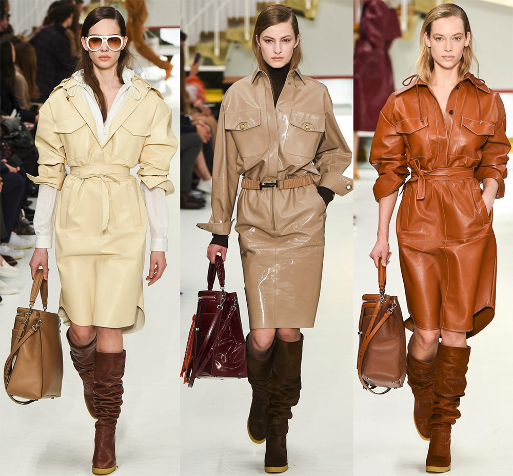 Robes en cuir à la mode