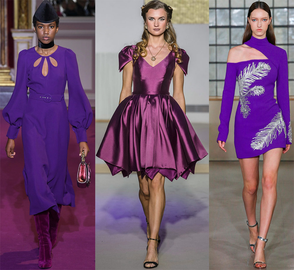 Belles robes violettes