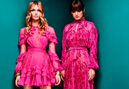 Robes de soirée et décontractées dans les tons roses