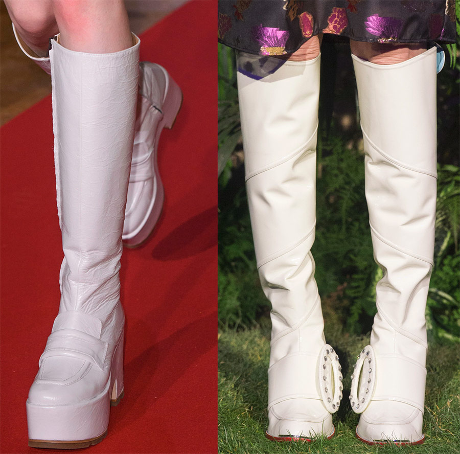 Bottines blanches pour femmes