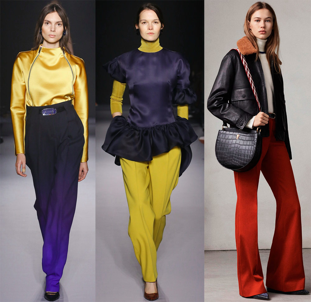 Pantalon femme brillant