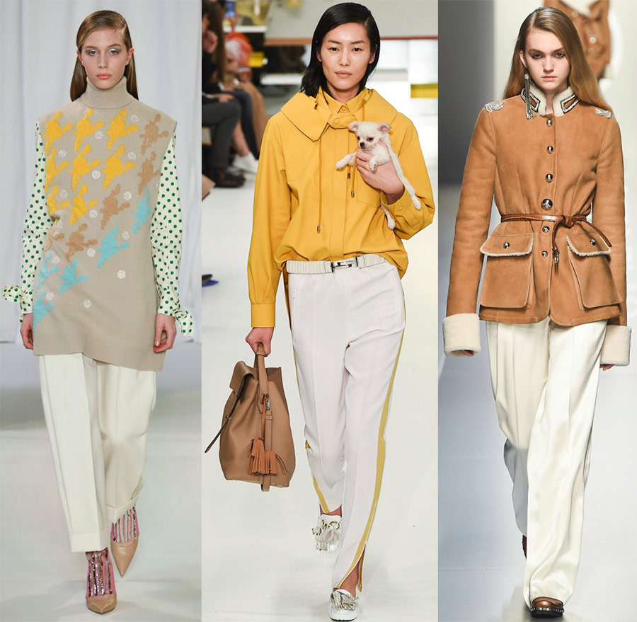 Pantalon blanc pour fille