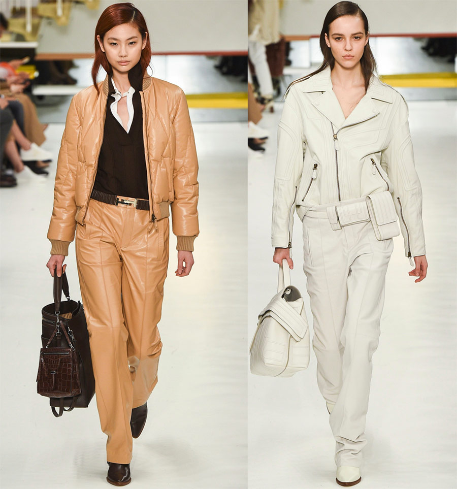 Pantalon en cuir pour femme Tods