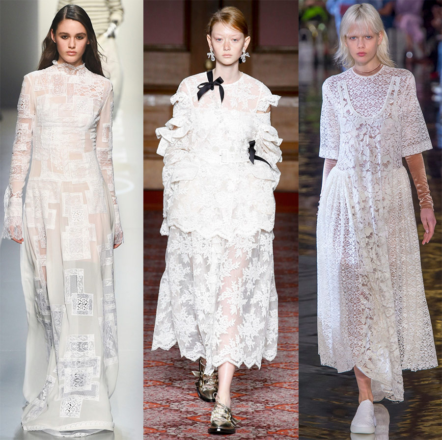 Robes blanches élégantes