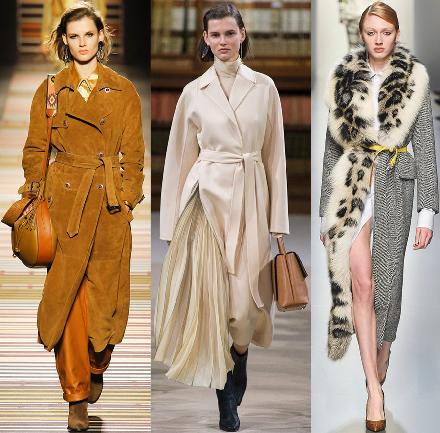 Manteau à la mode avec une ceinture