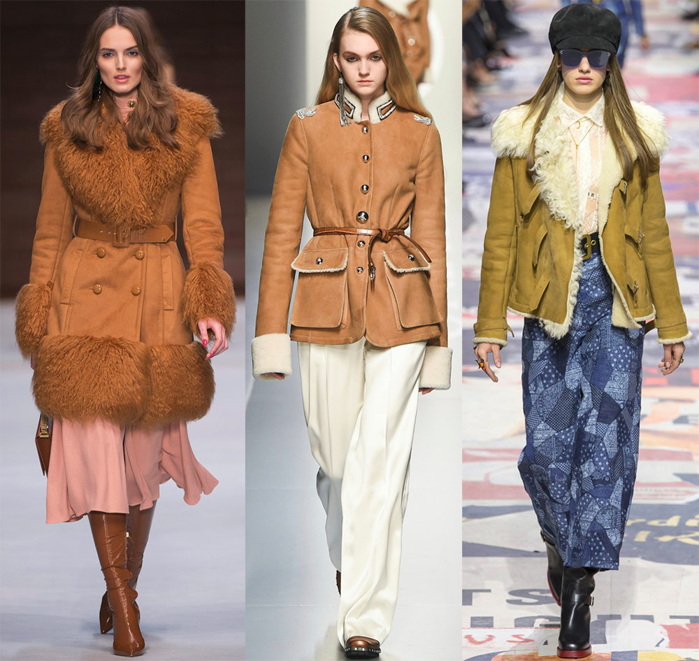 Manteaux en peau de mouton pour femmes