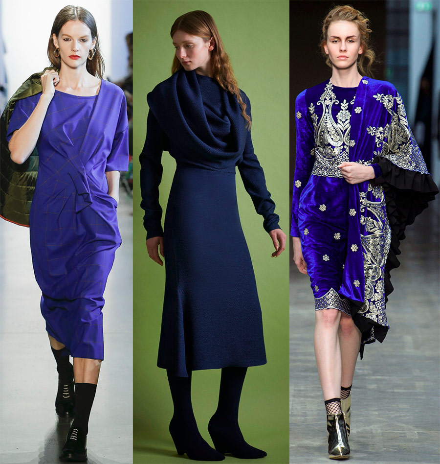 Robes bleues décontractées