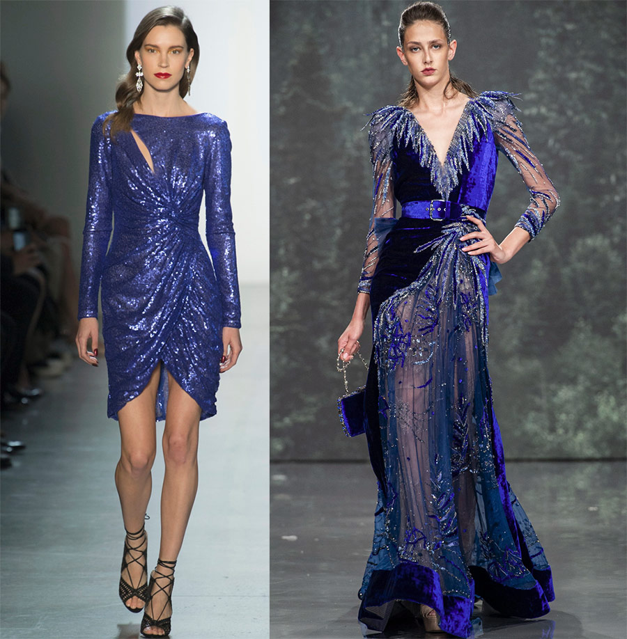 Robes bleues élégantes