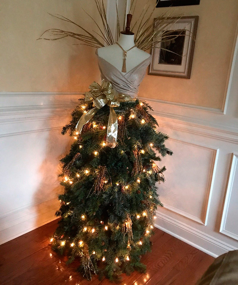 Arbre de Noël d'un mannequin