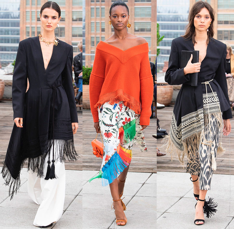 Les looks bohèmes d'Oscar de la Renta