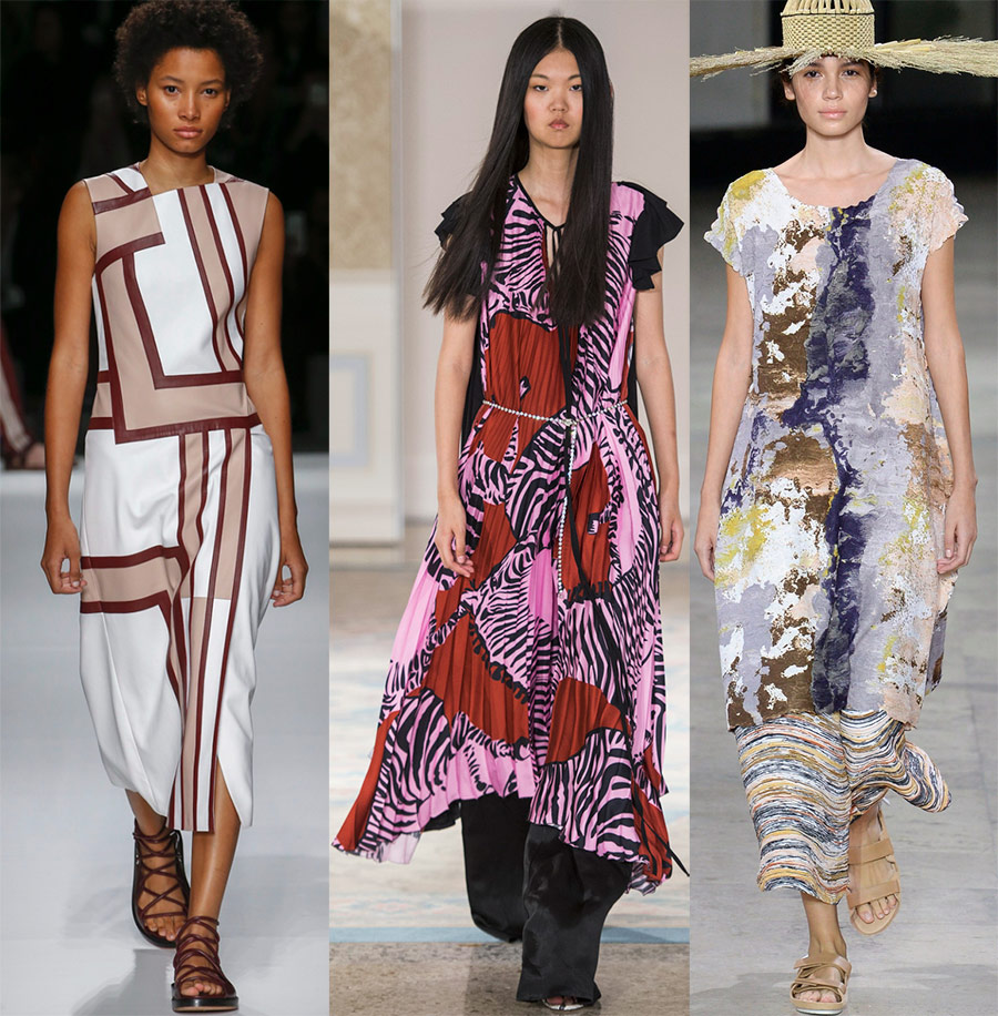 Impressions abstraites sur les vêtements