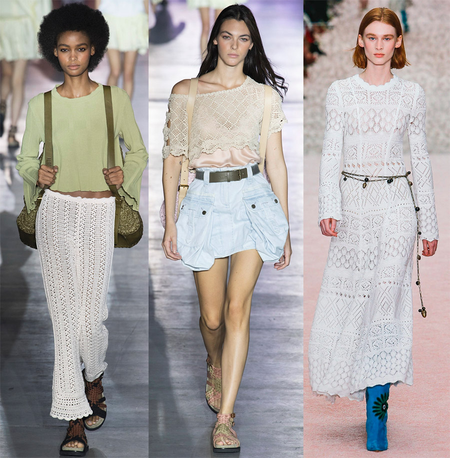 Crochet dans des vêtements à la mode 2026