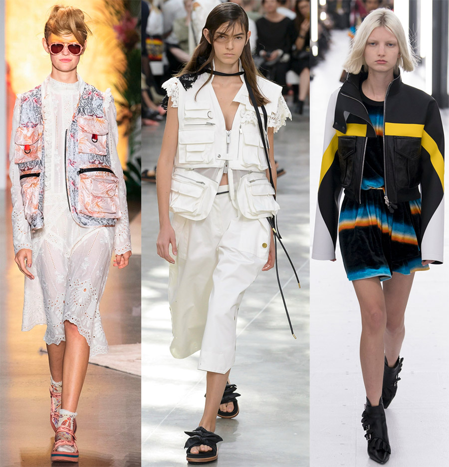 Poches plaquées et grandes poches