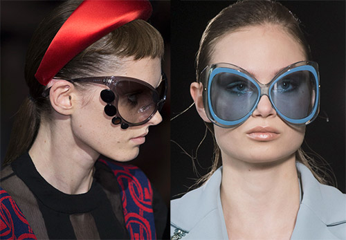 Lunettes de soleil surdimensionnées de marques de mode