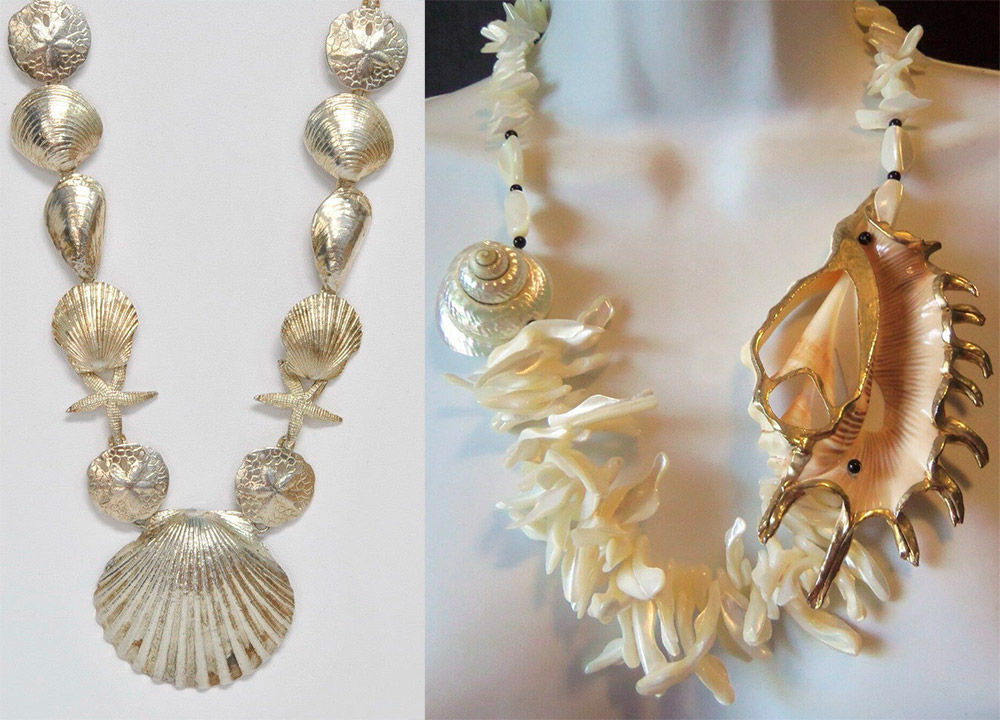 Coquillages dans les décorations