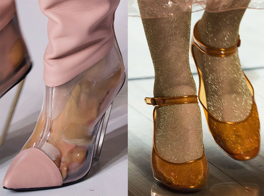 Chaussures transparentes pour femmes