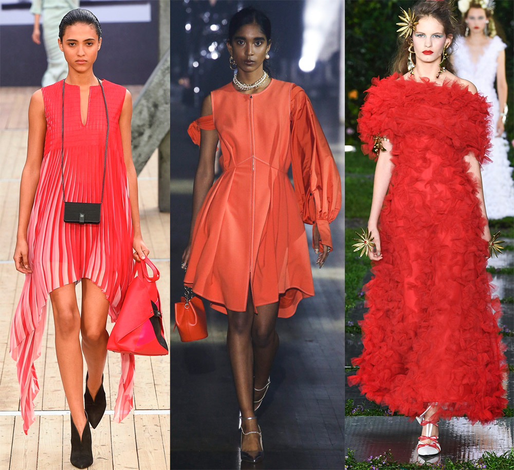 Robes de bal corail et rouge 2026