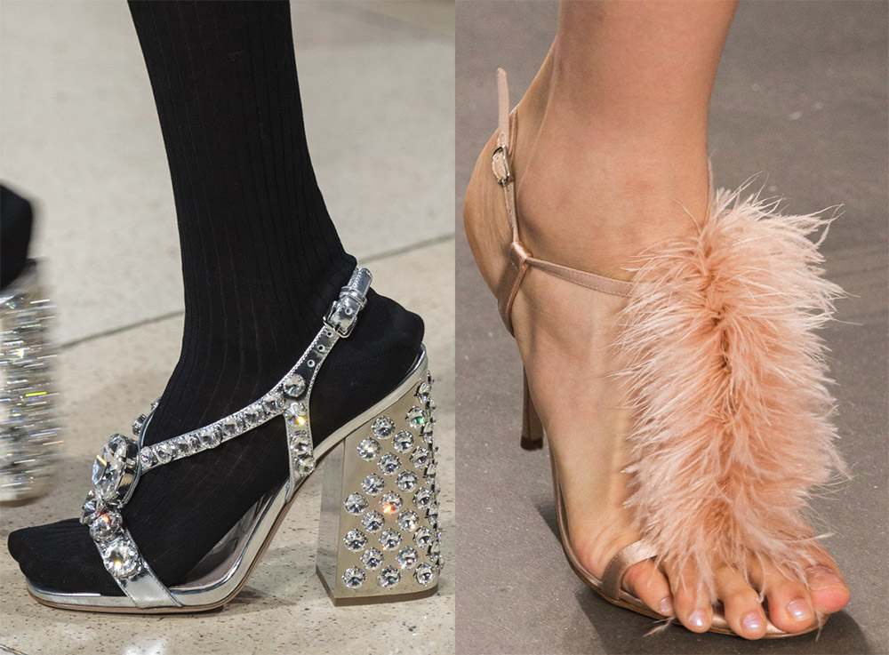 Belles sandales de soirée