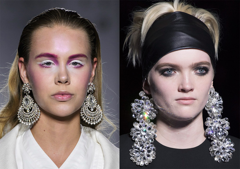 Boucles d'oreilles lustre de mode