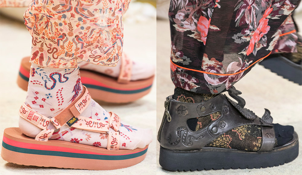 Sandales plates à la mode