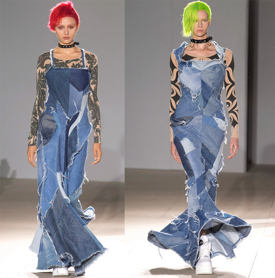 Patchwork denim et tendances mode