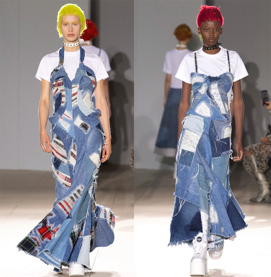 Patchwork denim et tendances mode