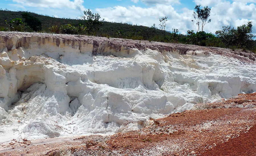 Kaolin d'argile blanche
