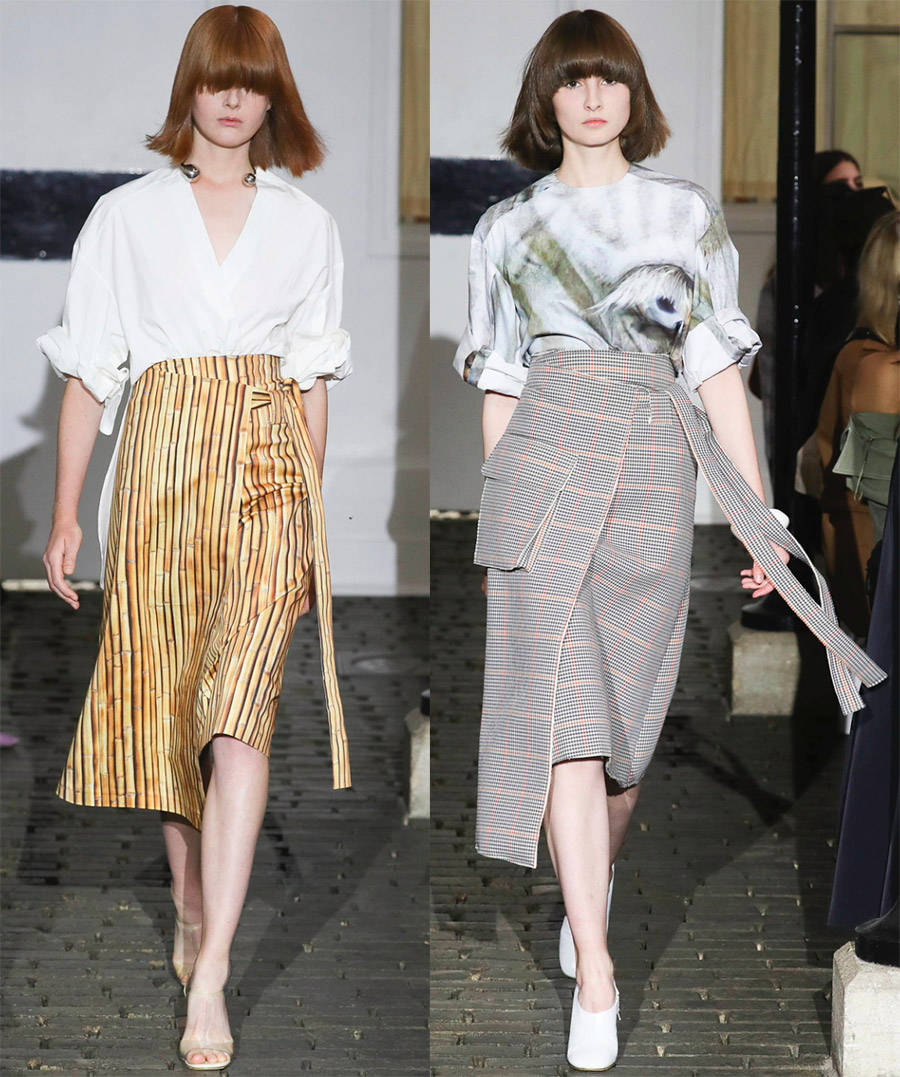 Jupes portefeuille à la mode