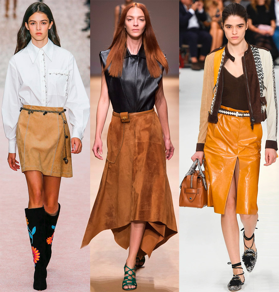 Belles jupes en cuir