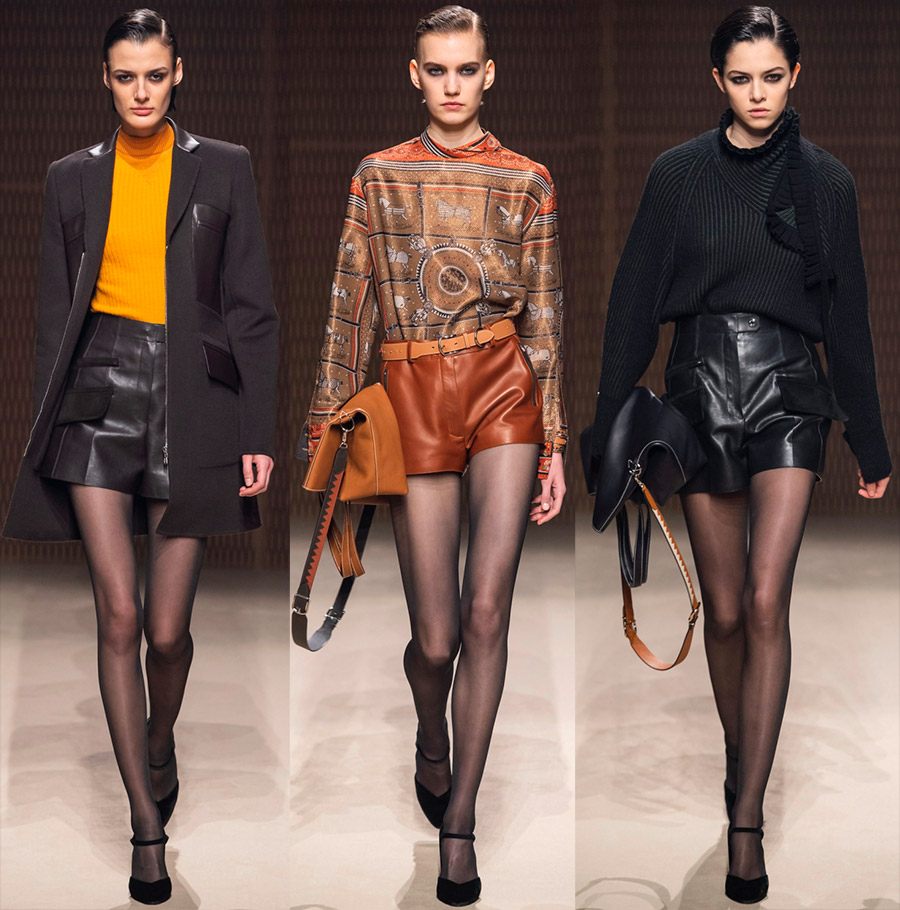 Vêtements en cuir pour femmes à la mode