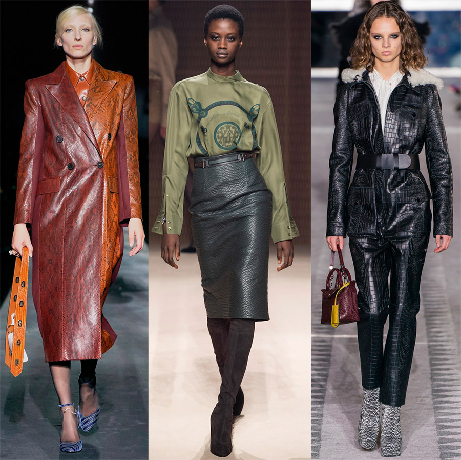 Vêtements en cuir pour femmes à la mode