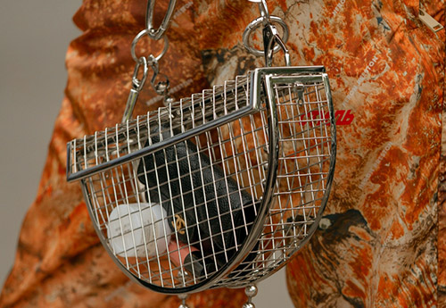 Sacs en maille métallique, comme en URSS - une tendance de la mode